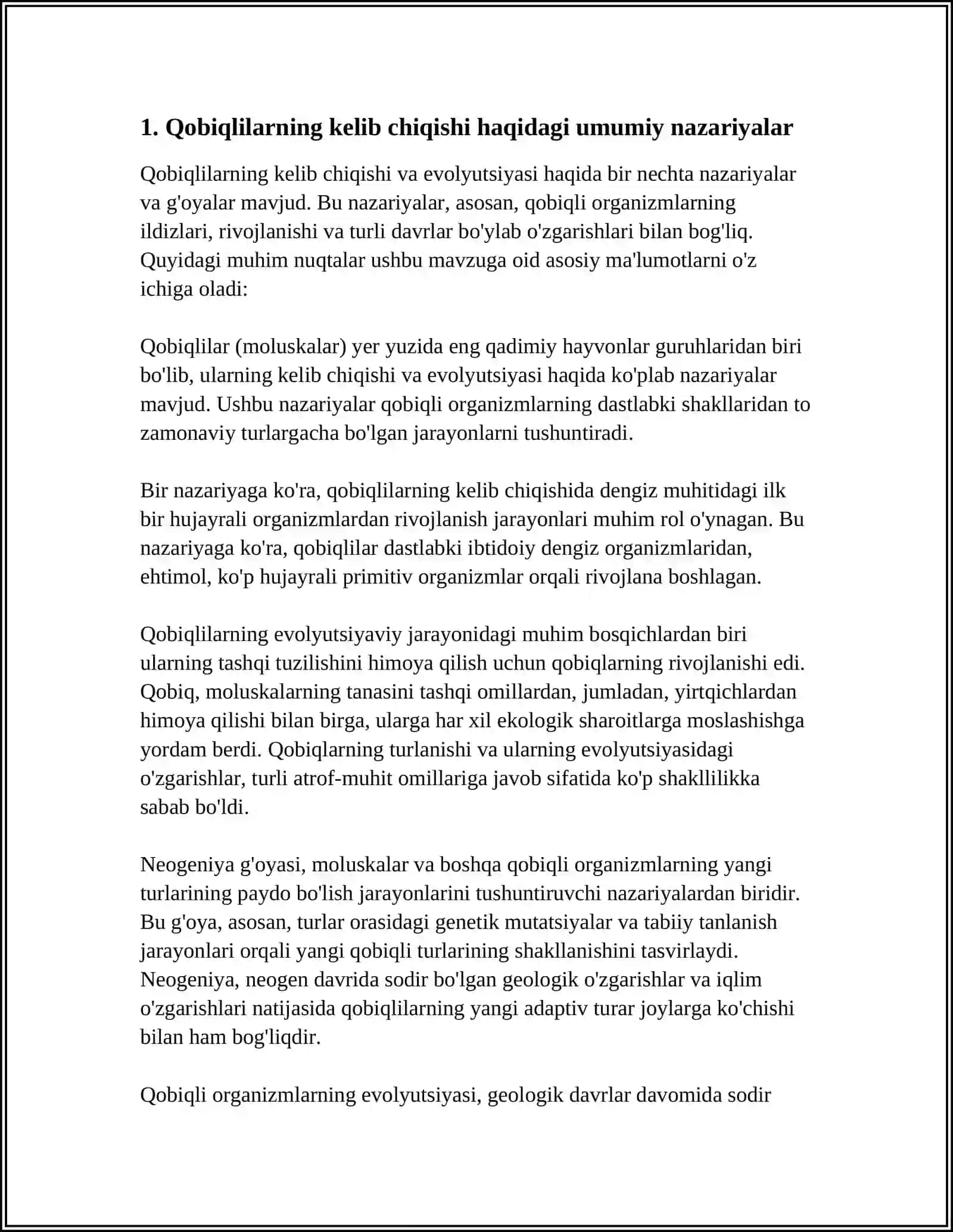 Qobiqlilarning kelib chiqishi va evolyutsiyasi 3