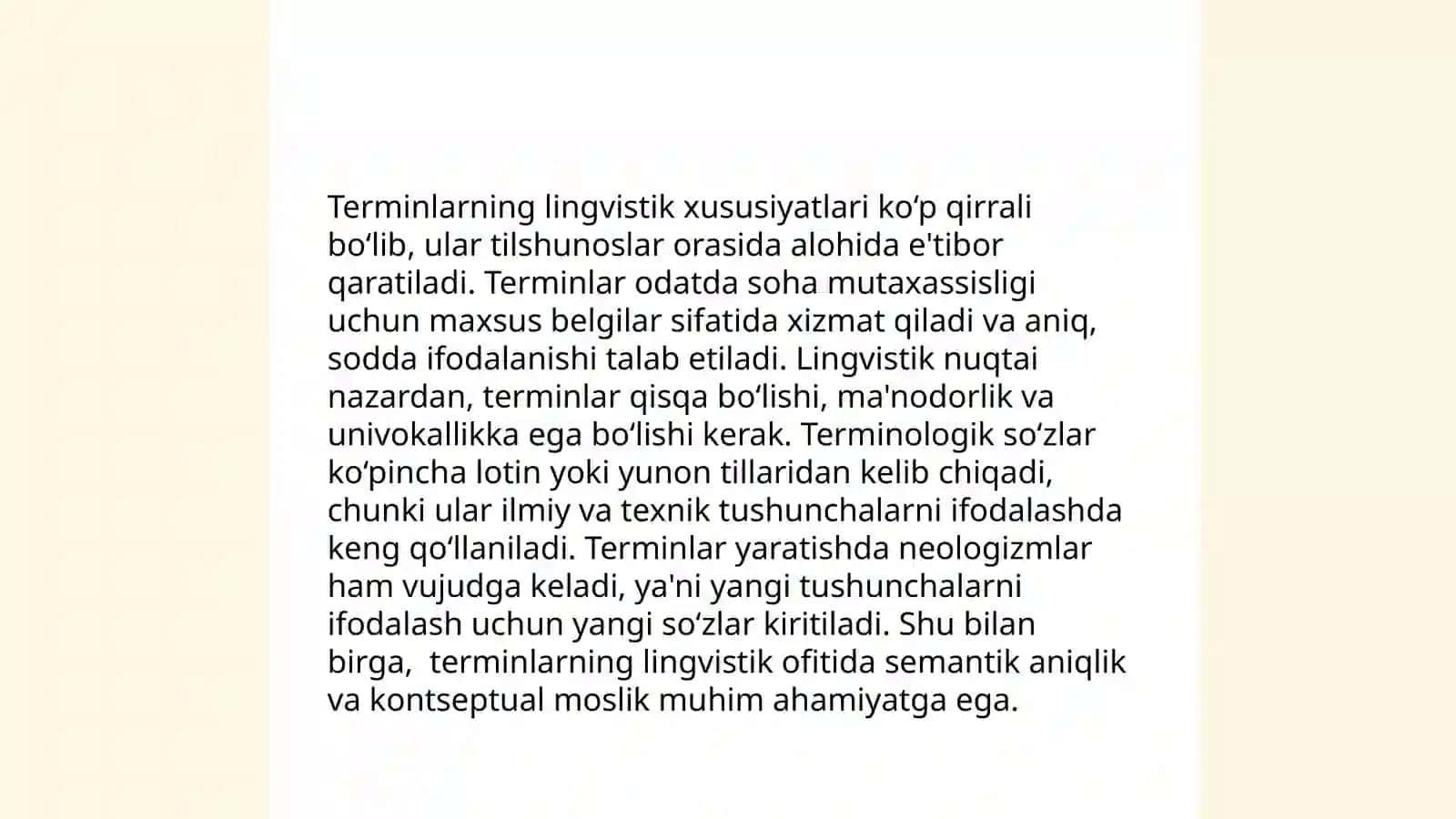 Terminlarning monosemantik xarakteri 3