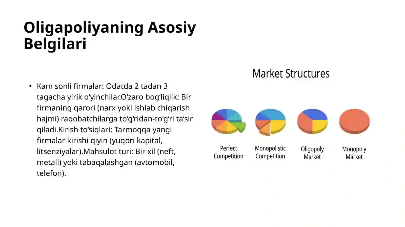 Oligapoliya: Bozor Tuzilmasi va Uning Xususiyatlari 3