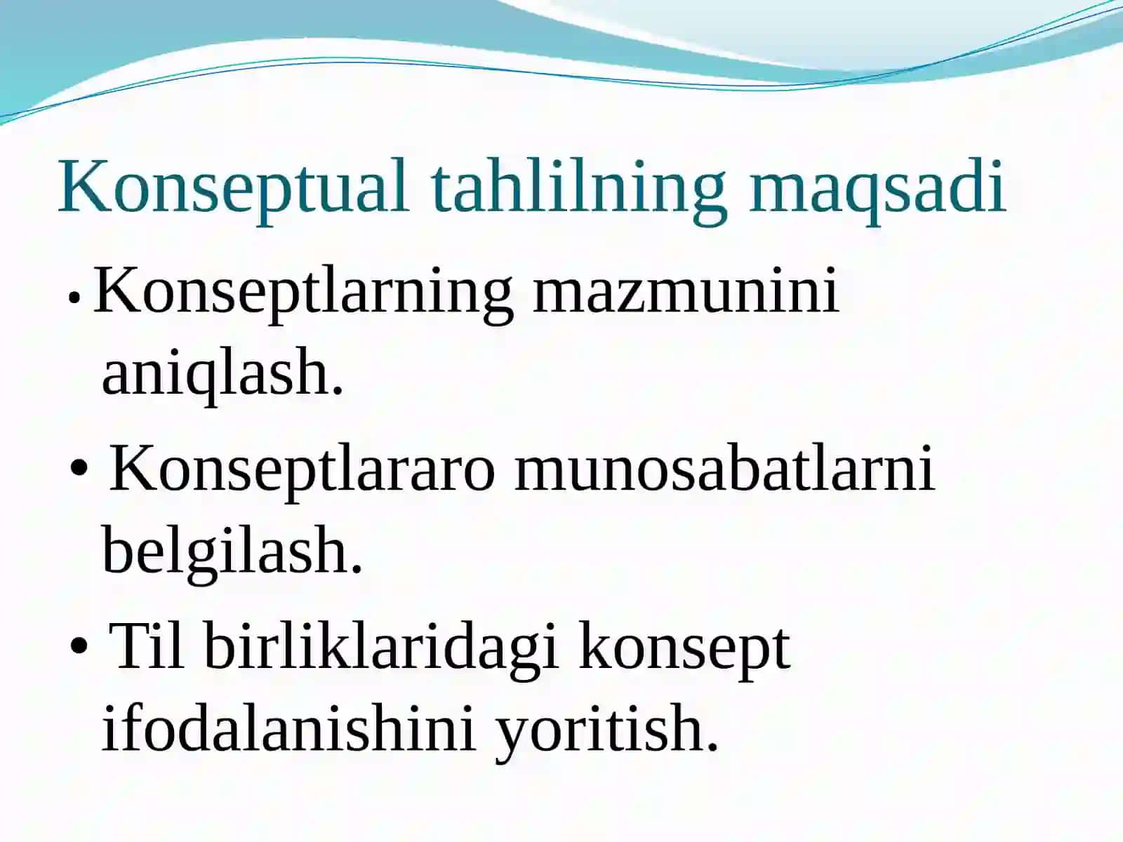 Konseptual tahlil 3