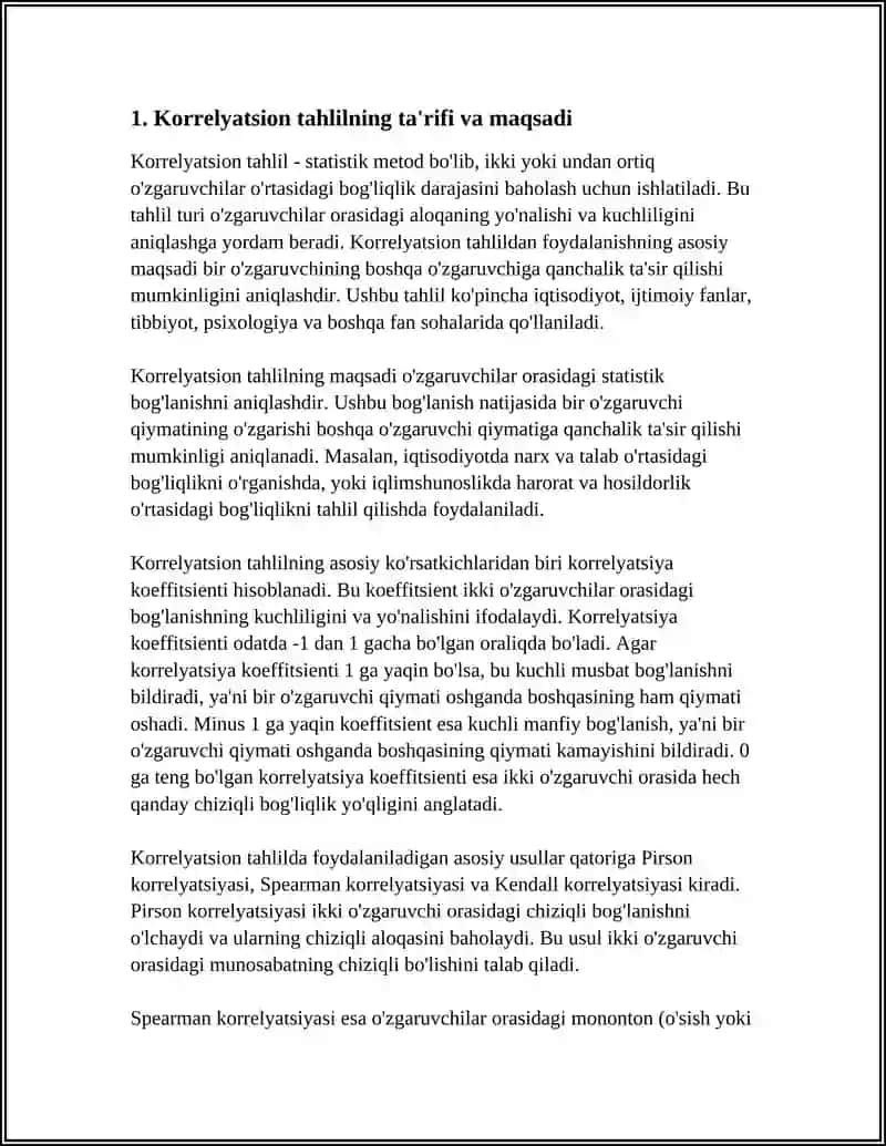 KORRELYATSION TAHLIL ASOSLARI 3