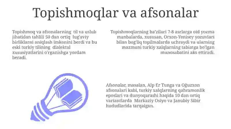 Islomgacha bo'lgan qadimgi turkiy adabiyot 3