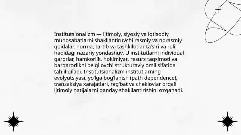 Institutsionalizm 3
