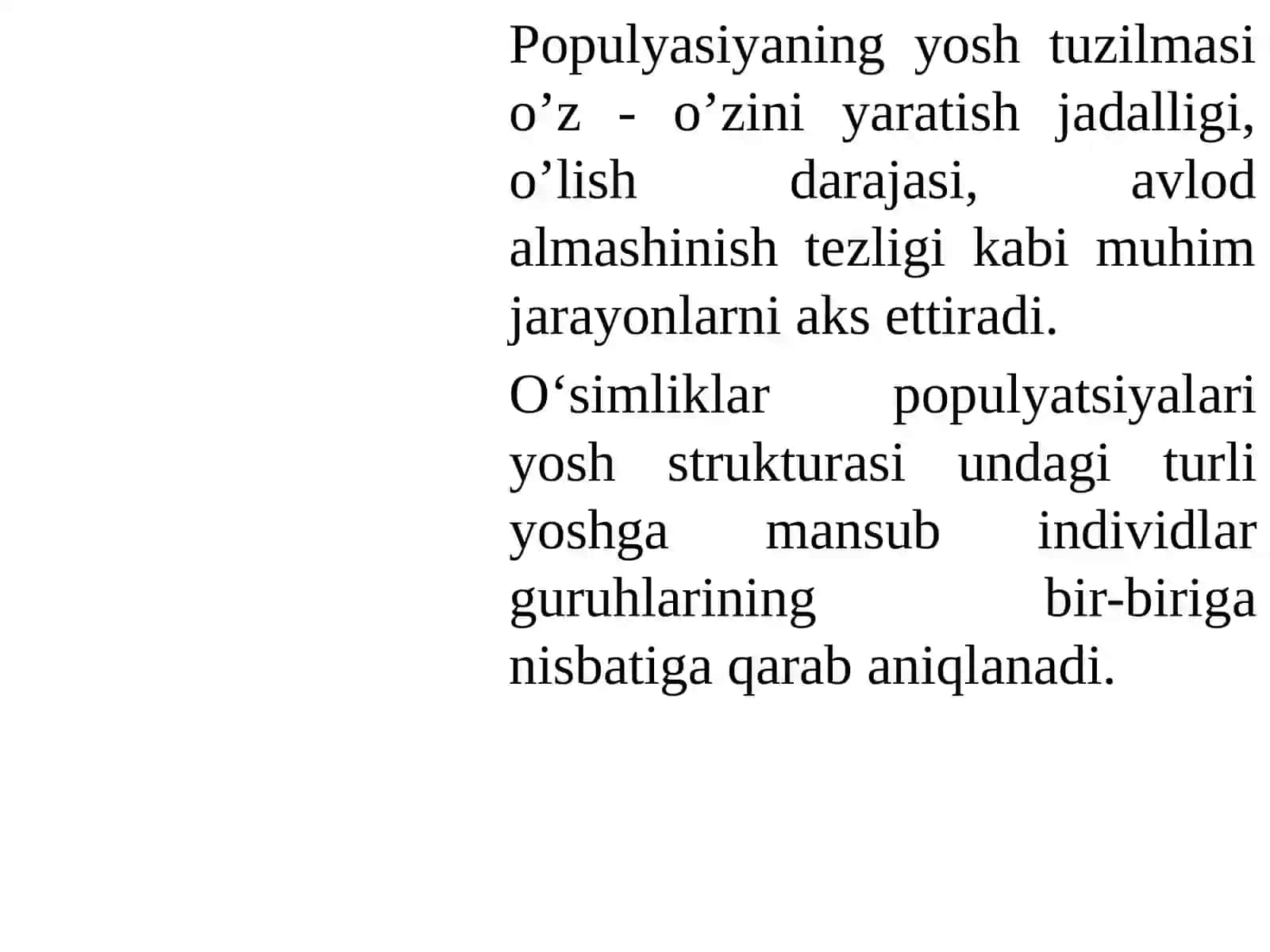 Populyatsiyadagi organizmlarning tarqalishi 3