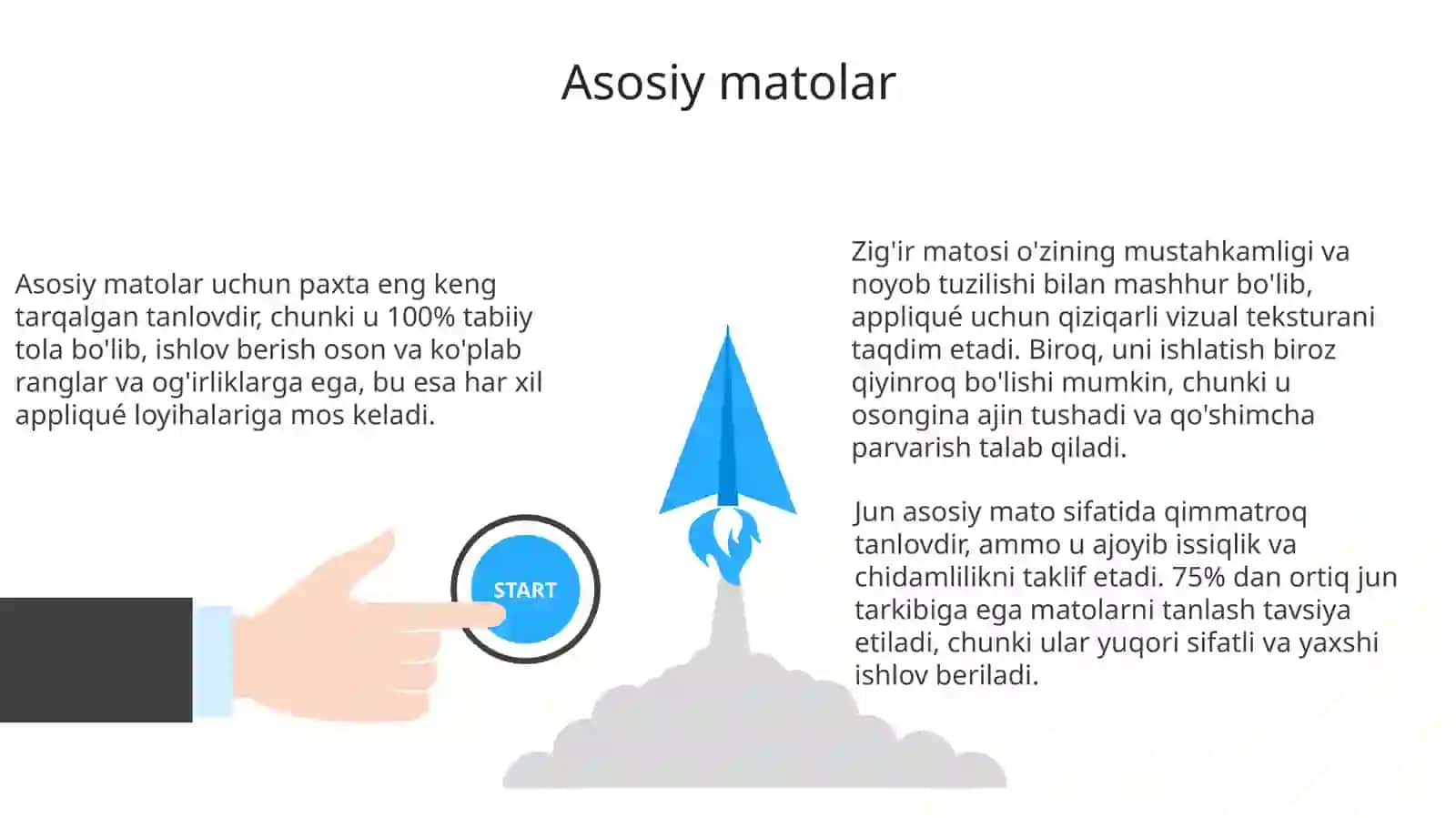 Applikatsiya ishlari uchun ashyo va jihozlar 3