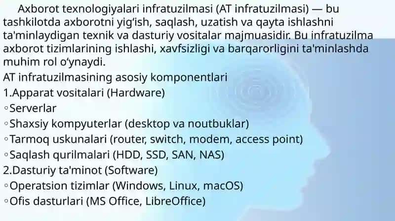 Axborot texnologiyalarning infratuzilmasi 3