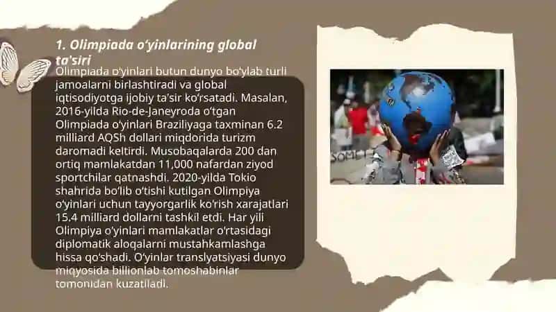 Olimpiada o‘yinlarining global ta'siri 3