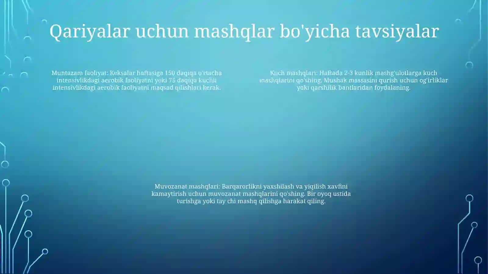Keksayganda Ovqatlanish Va Harakatlanish Tartibi 3