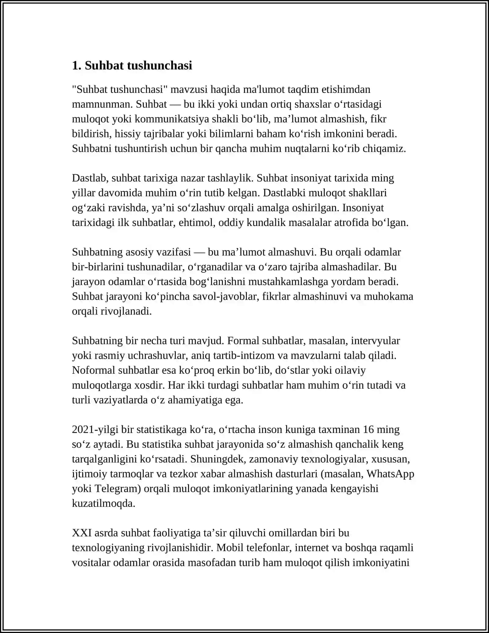 SUHBAT TURLARI VA UNING MAZMUNI 3
