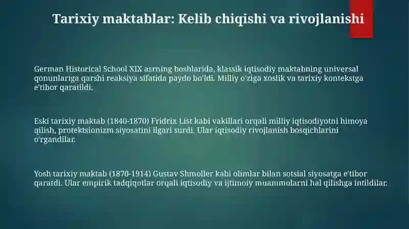 Germaniya tarixiy maktablari ta'limotlari 3