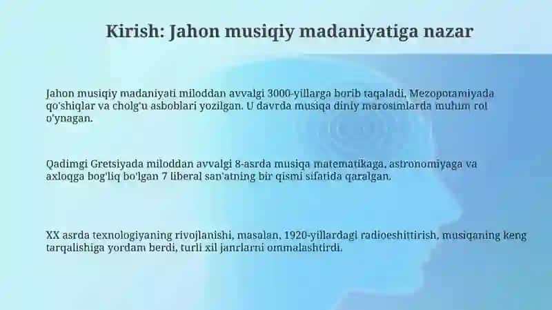Jahon Musiqa Madaniyati Haqida 3