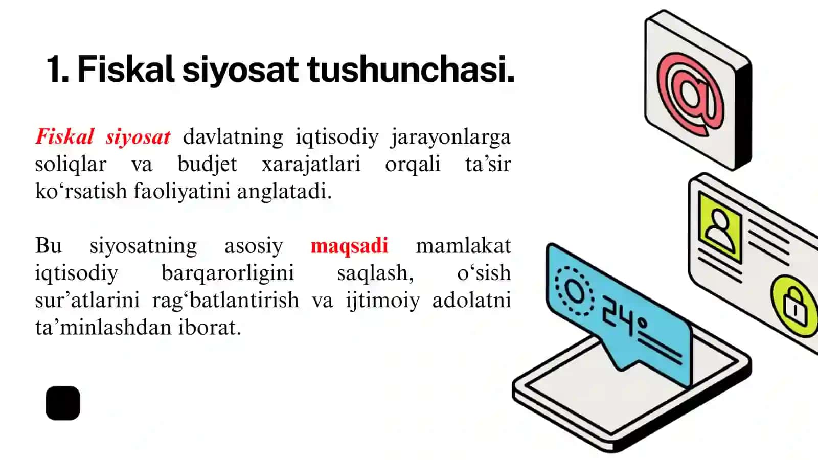 Fiskal siyosat va uning iqtisodiyotdagi o’rni 3