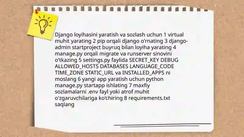 Pythonda Django kutubxonasi bilan ishlash 3
