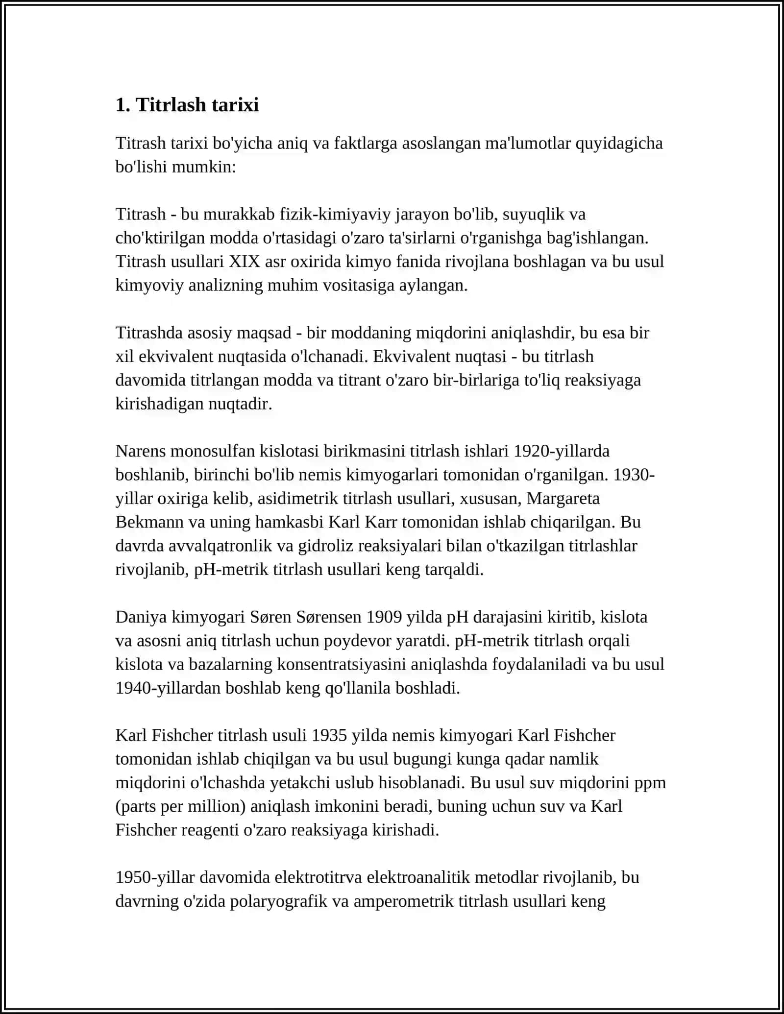TINDIRISH NUQTASIGACHA TITRLASH 3