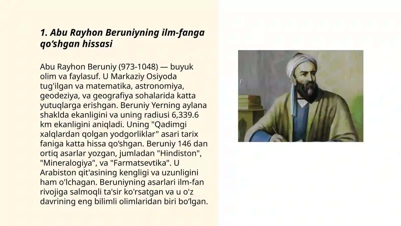 Abu Rayhon Beruniyning pedagogik qarashlari 3