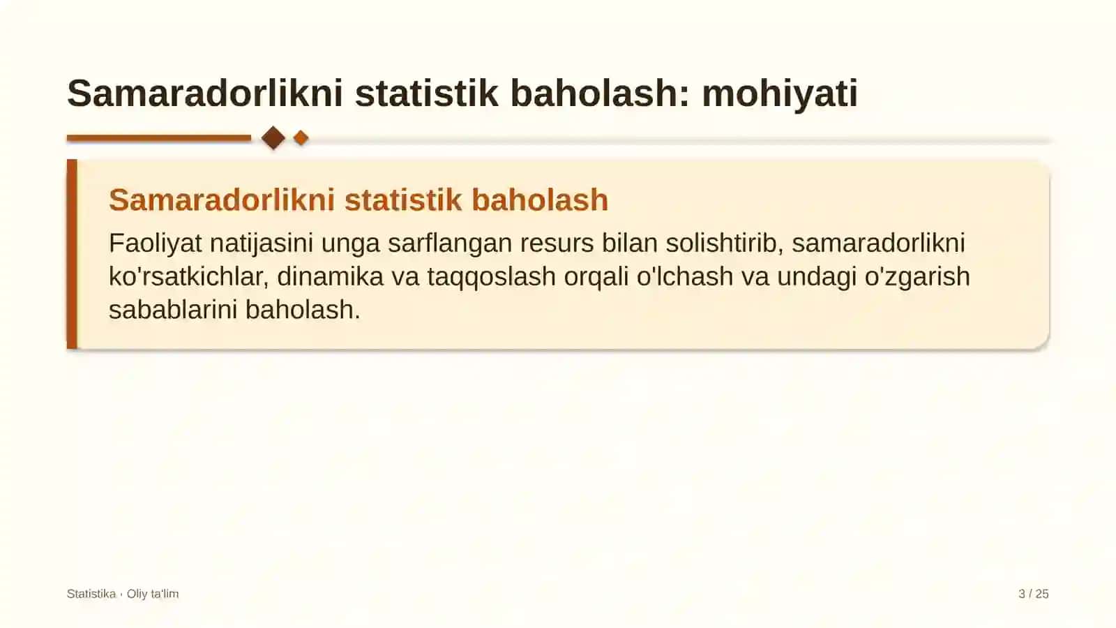 Buxgalteriya xizmatlarida samaradorlikni statistik baholash 3