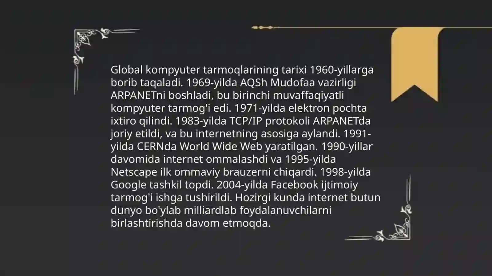 Global kompyuter tarmoqlari 3