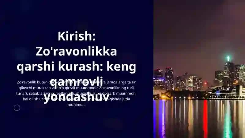Zo`ravonlikka qarshi kurashish 3