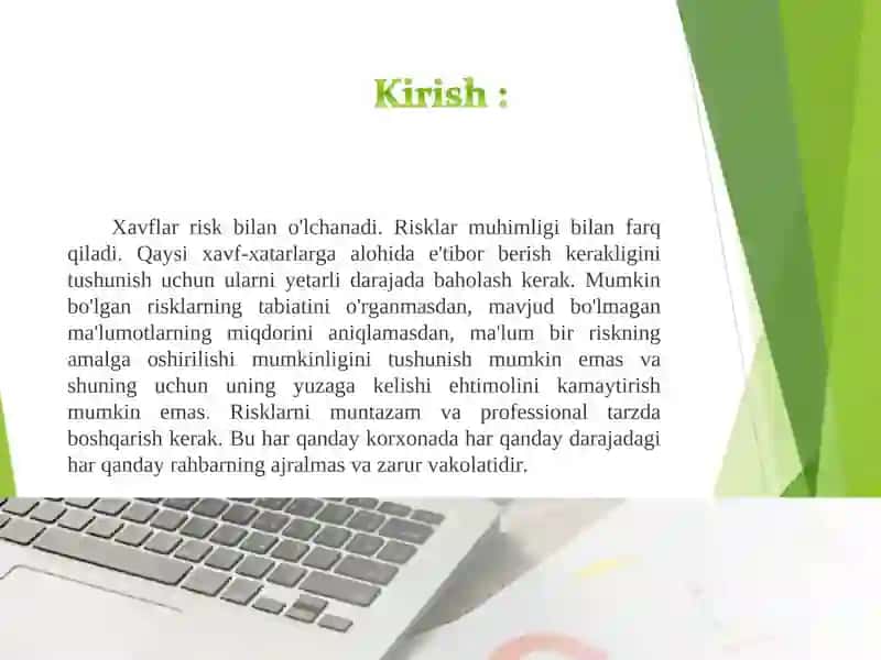 Innovatsion risklarni tahlil qilish va boshqarish 3