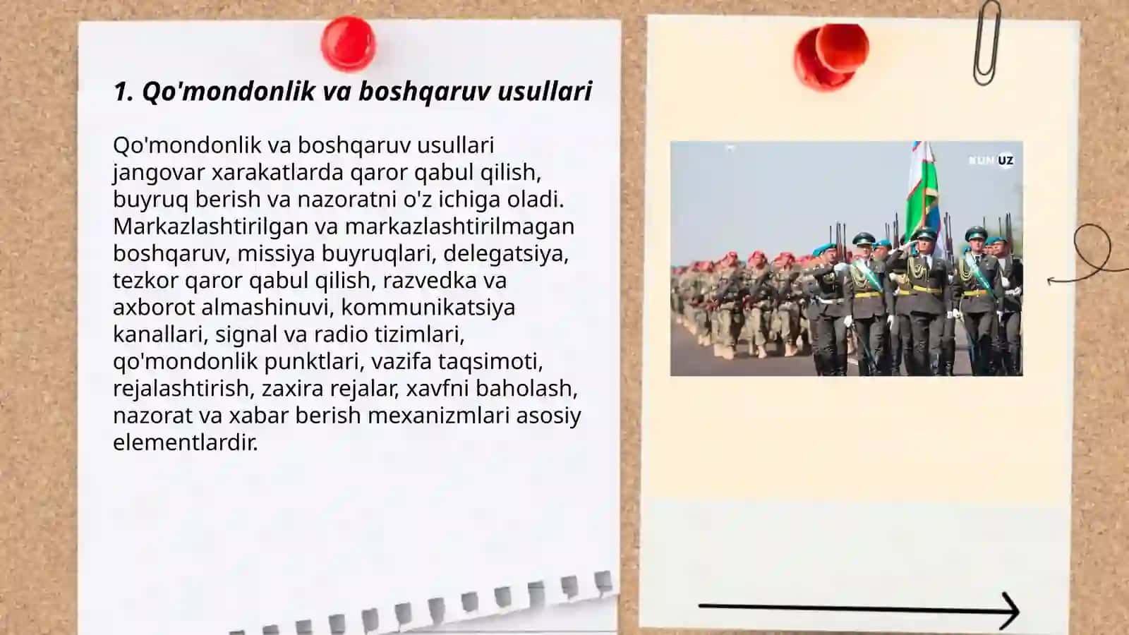 Qo'mondonlik va boshqaruv usullari 3