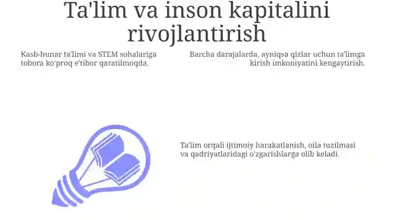 Ta'lim va inson kapitalini rivojlantirish 3