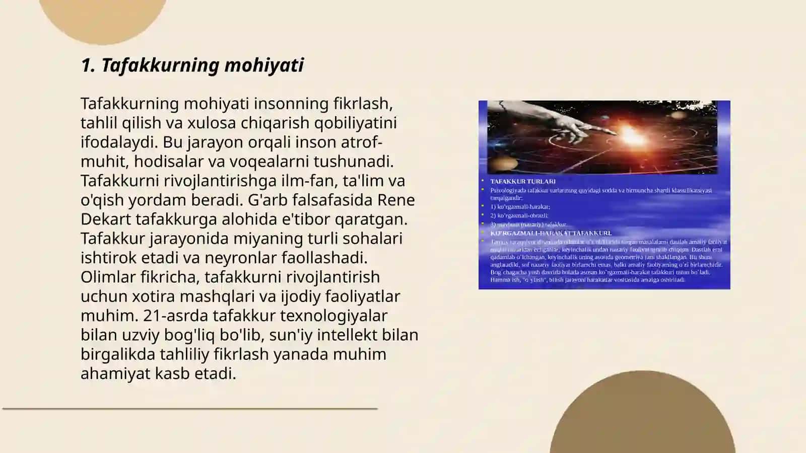 Tafakkur aperatsiyalari 3