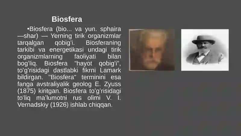 BIOSFERA HAQIDAGI TA’LIMOT 3