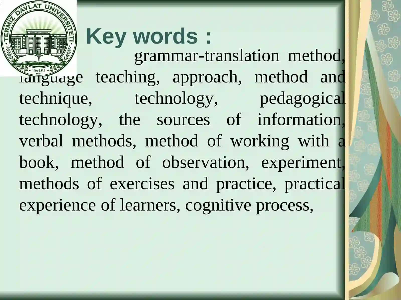HISTORICAL SURVEY OF TEACHING FOREIGN LANGUAGES 3