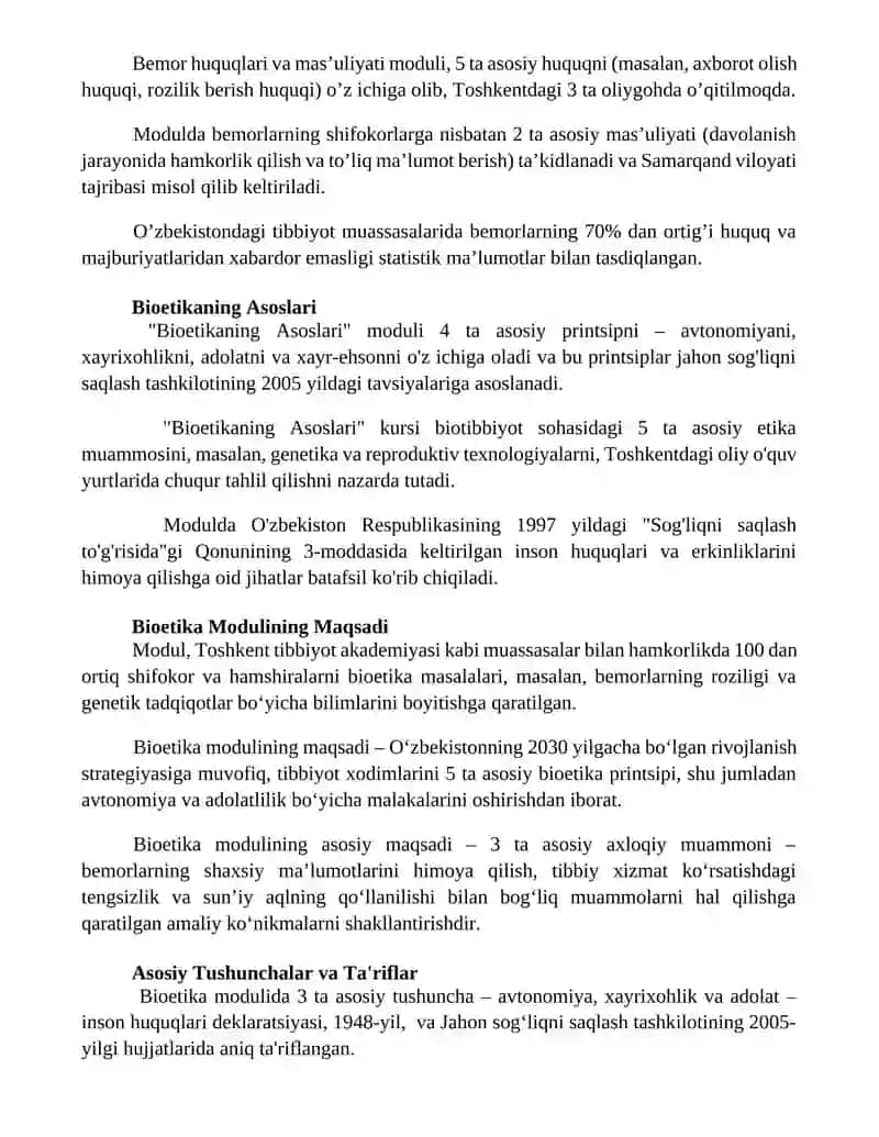 Bioetlar-bioetika modulining obeykti 3
