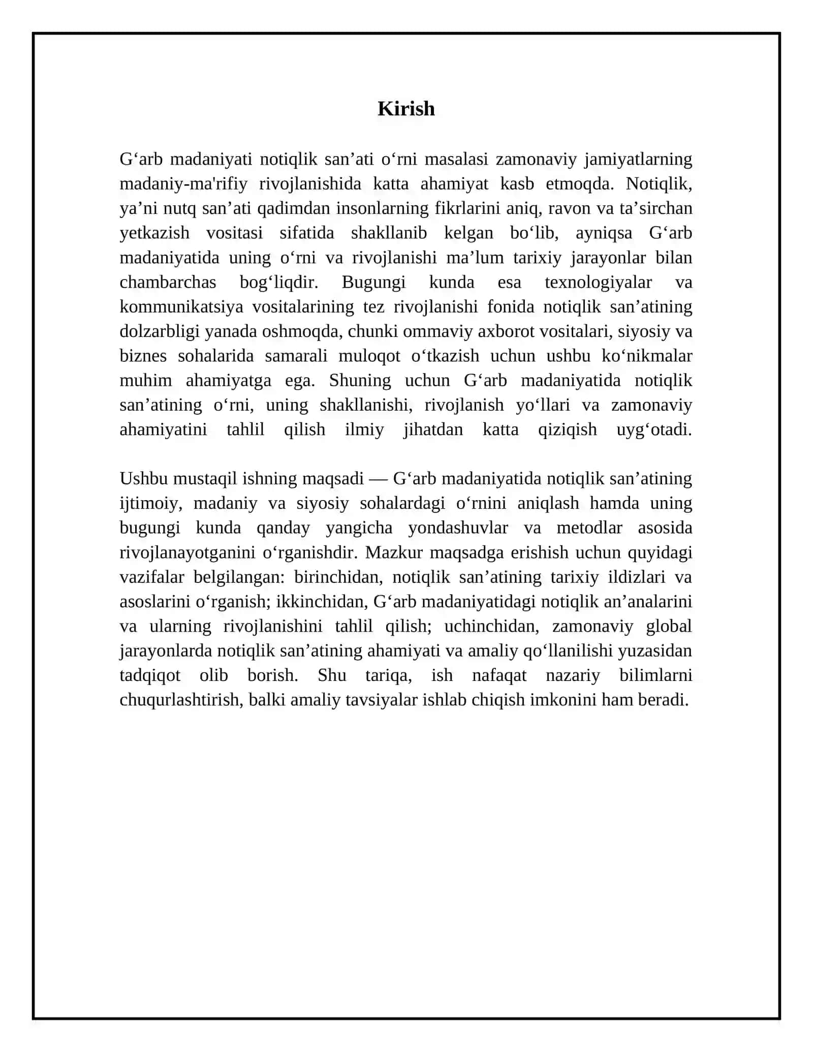 G'arb madaniyati notiqlik sanʼati o'rni 3