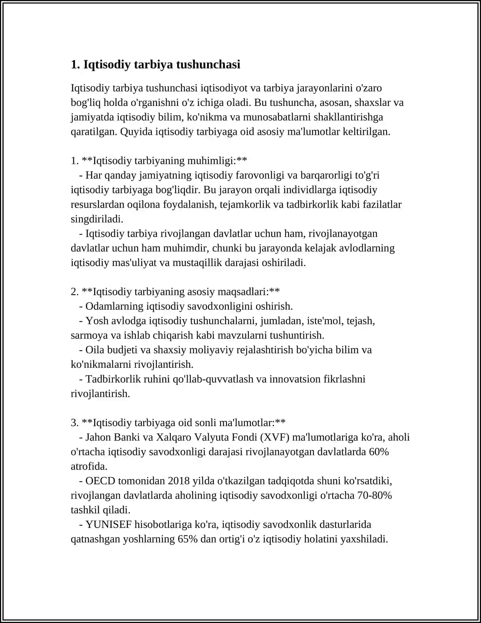 IQTISODIY TARBIYA XAQIDA TUSHUNCHA 3