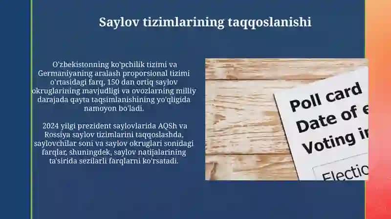 Saylov tizim tushunchasi 3