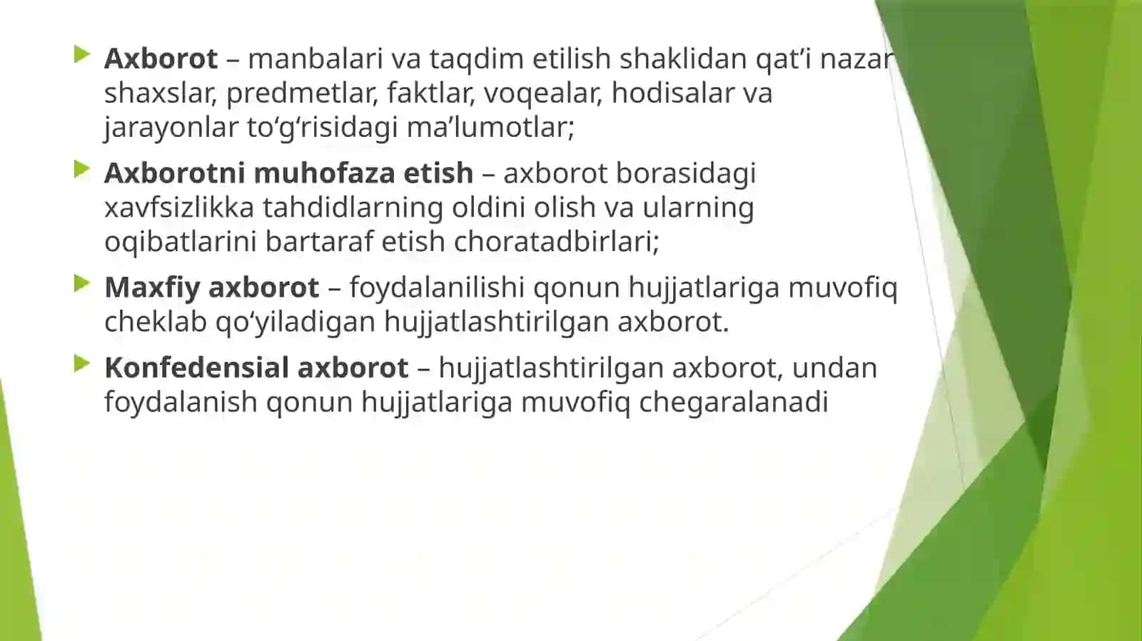 AXBOROTNI MUHOFAZA QILISHNING MAQSADLARI 3