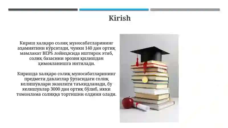 Xalqaro soliq munosabatlari 3
