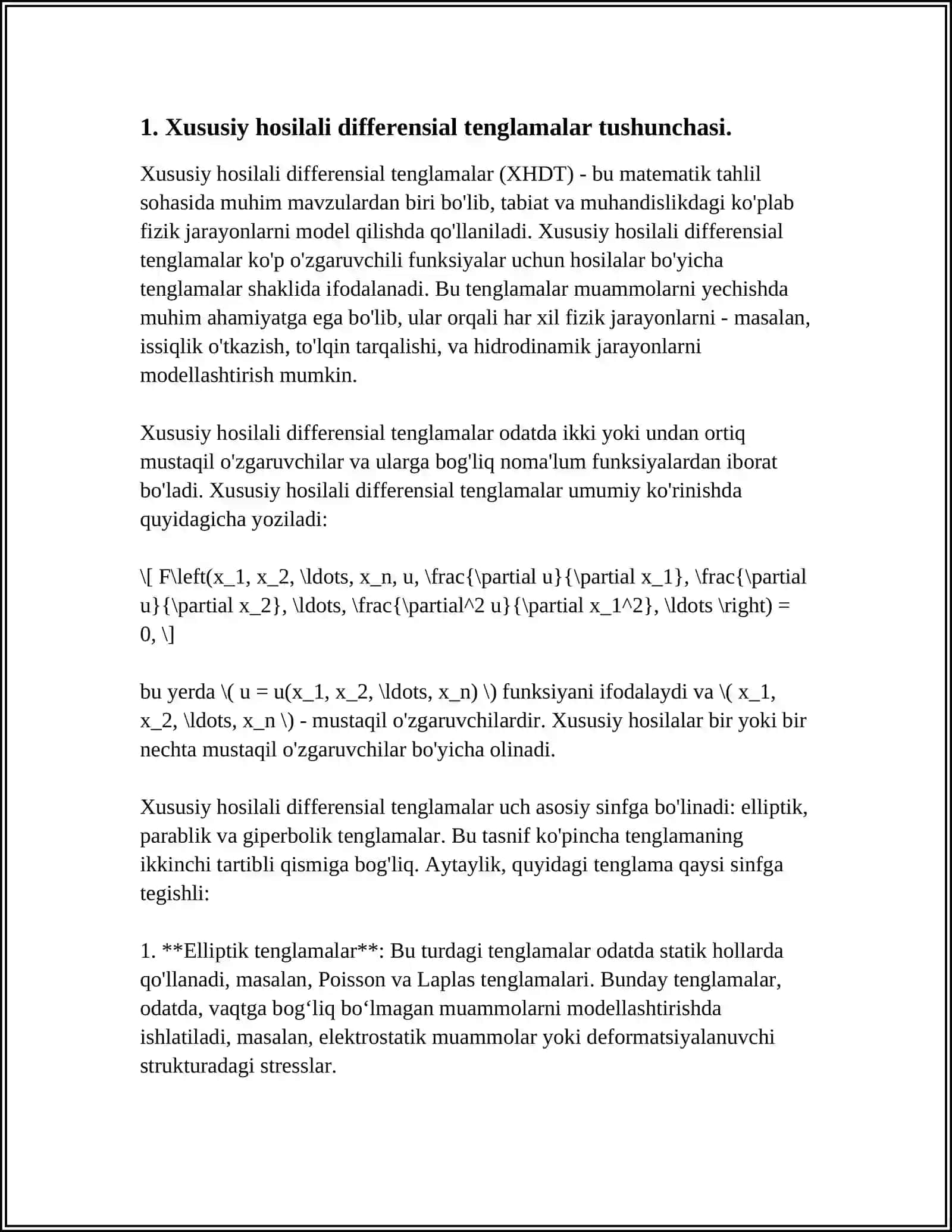 XUSUSIY HOSILALI DIFFERENSIAL TENGLAMA HAQIDA TUSHUNCHA 3