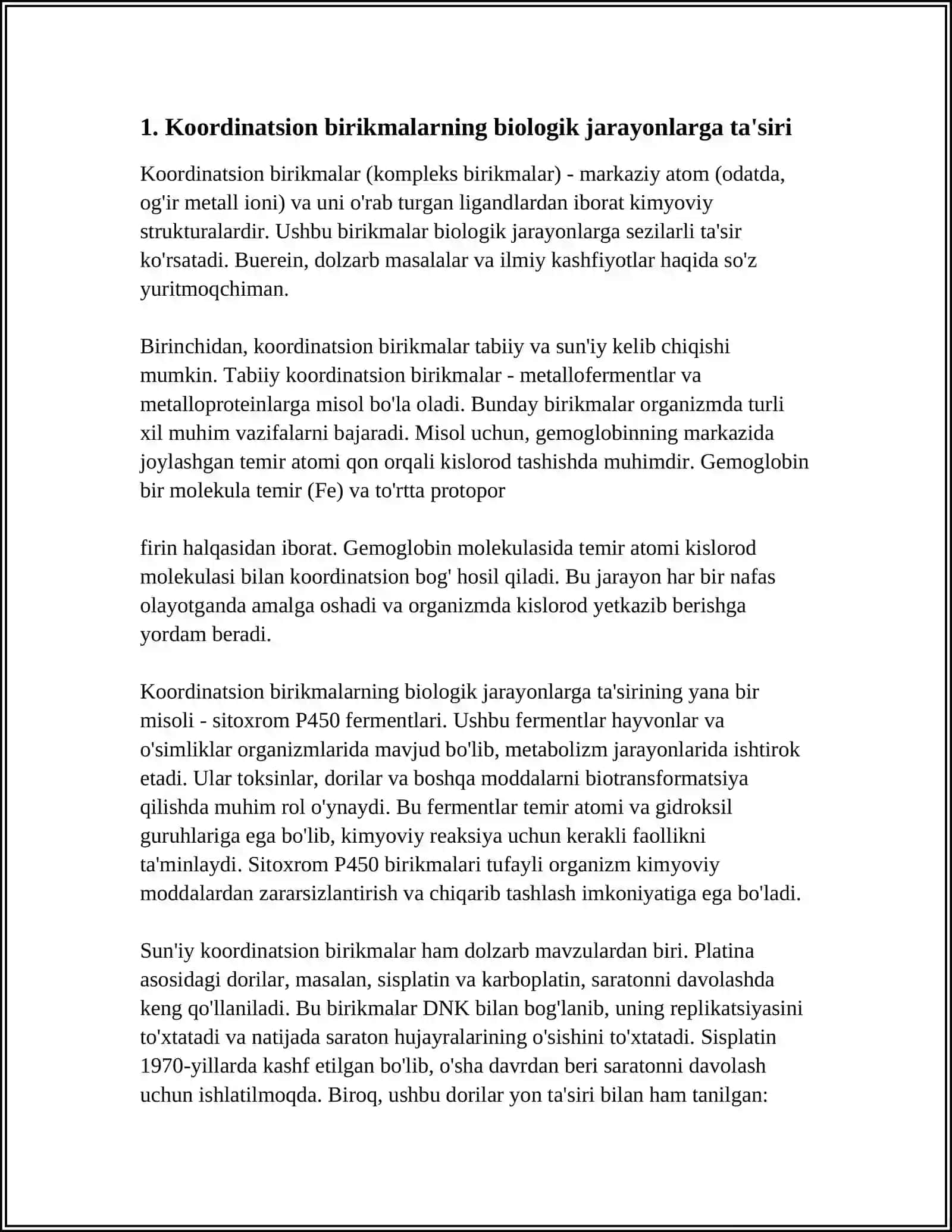 KOORDINATSION BIRIKMALARNING BIOLOGIK JARAYONLARDAGI ROLI 3