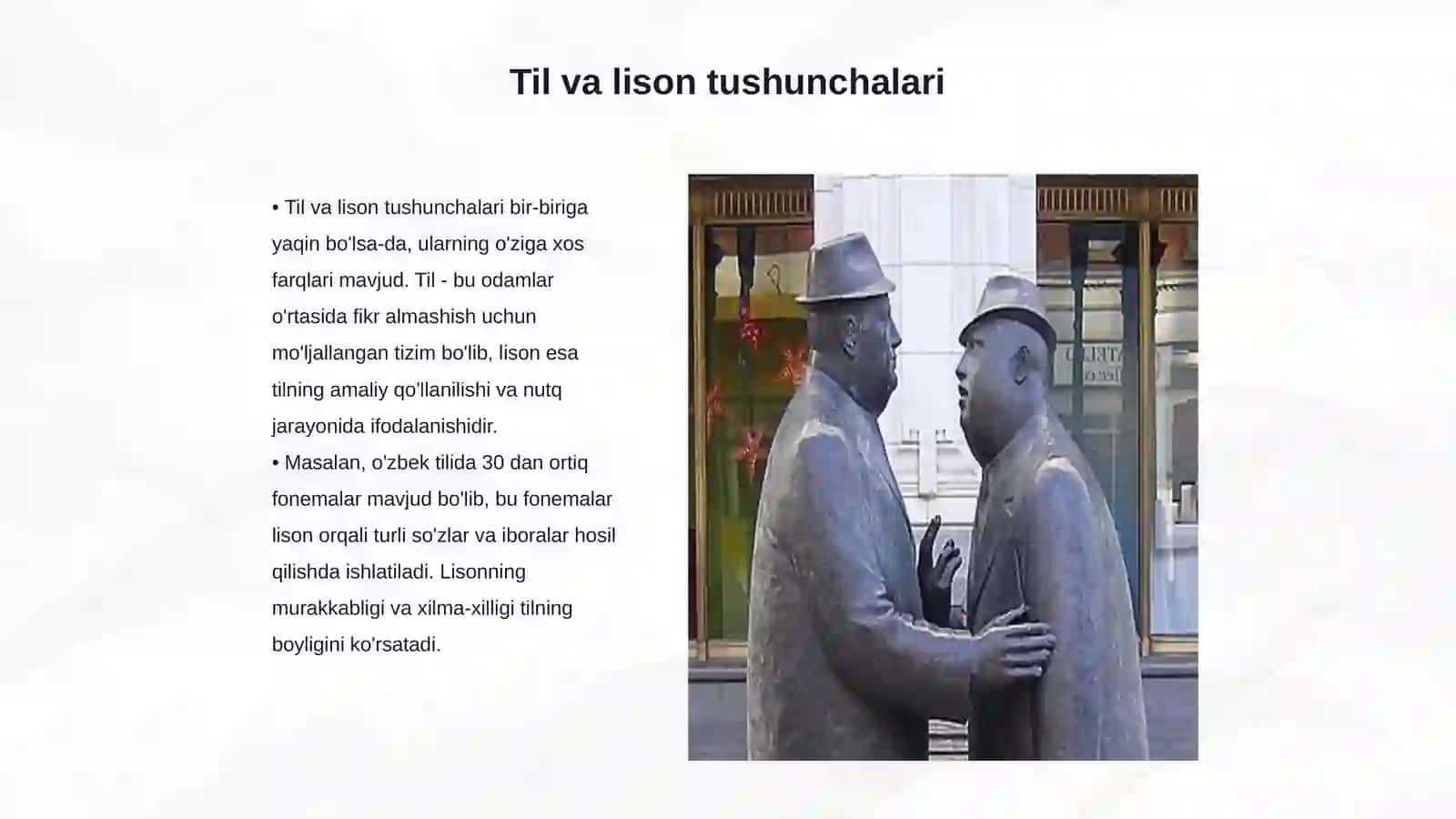 Til, lison, meʼyor va nutq munosabati 3