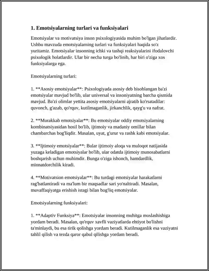 EMOTSIYA VA MATIVATSIYA 3