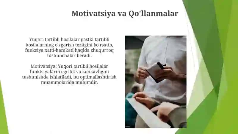 Yuqori tartibli xususiy xosilalar 3