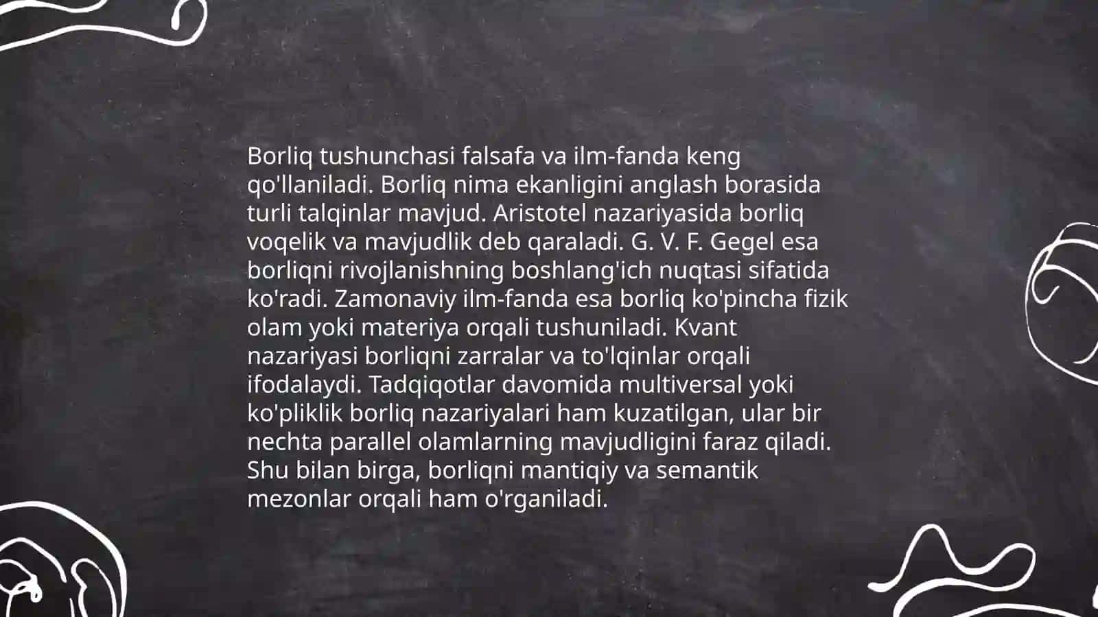 Borliq falsafasi 3