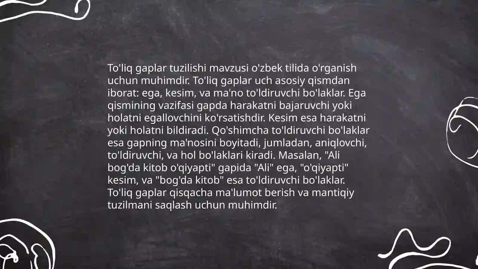 Toʻliq va toʻliqsiz gaplar 3