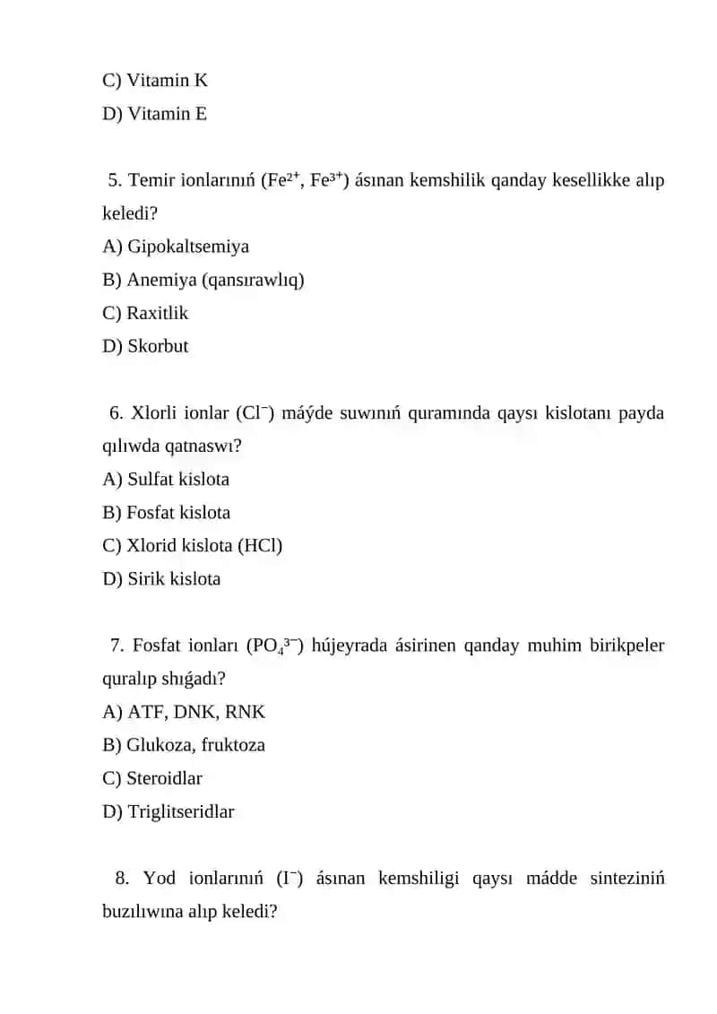 Anorganikalıq ionlar hám olardıń funksiyaları 3