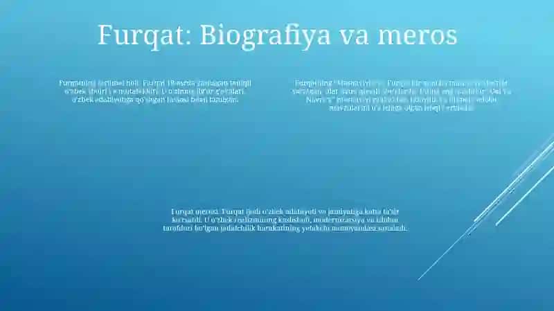 Furqat Masnaviylari Tahlili 3