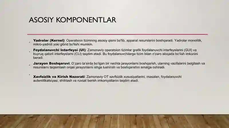 ZAMONAVIY OPERATSION TIZIMLAR OBZORI 3