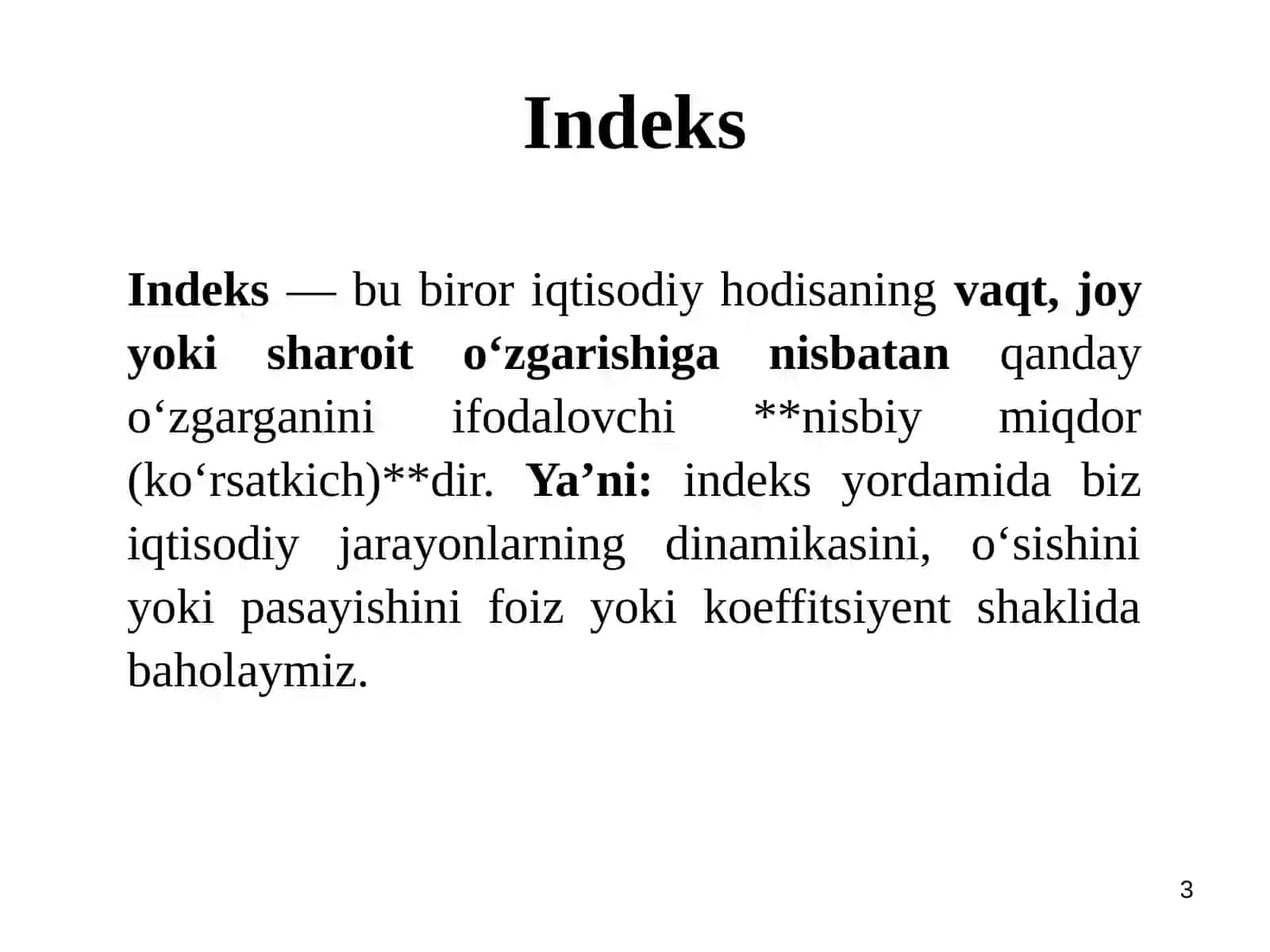IQTISODIY INDEKSLAR 3