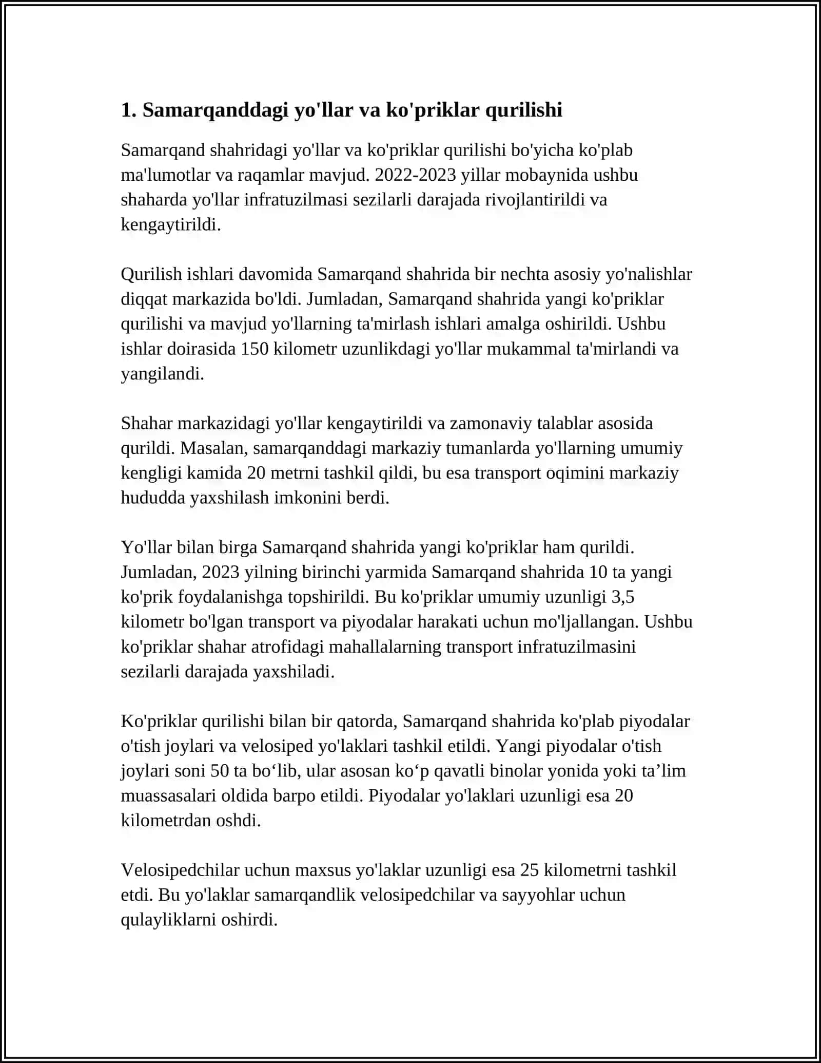 MUSTAQILLIK DAVRIDA SAMARQANDDA BUNYODKORLIK ISHLARI 3