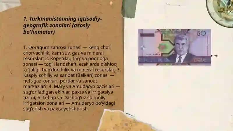 Turkmanistonning iqtisodiy geografik tasnifi 3
