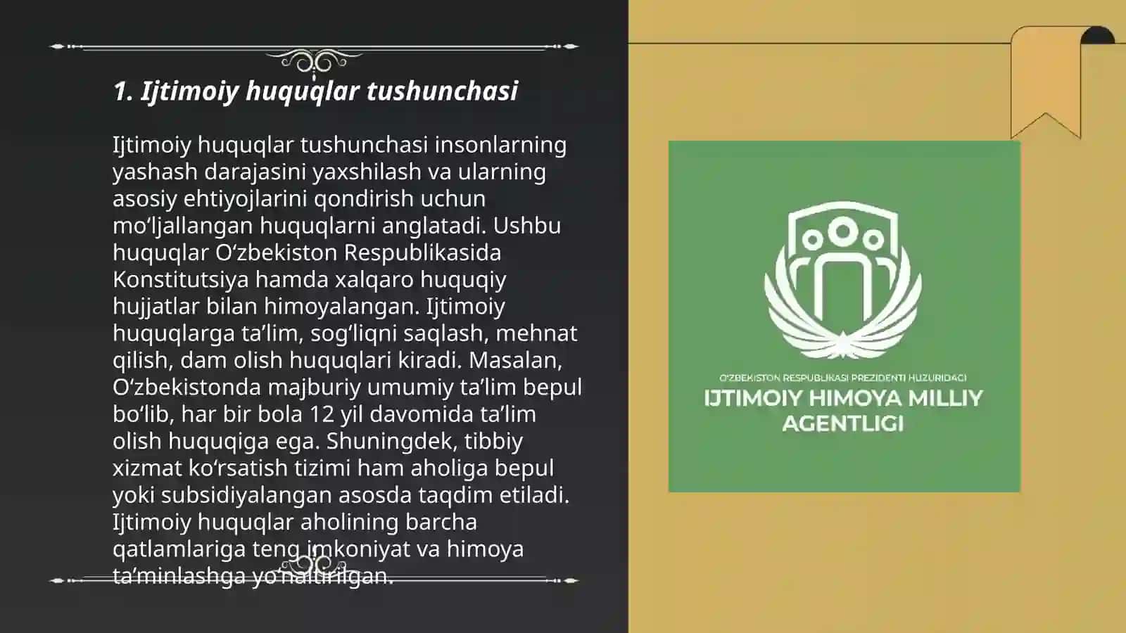 Ijtimoiy taʼminot huquqi 3