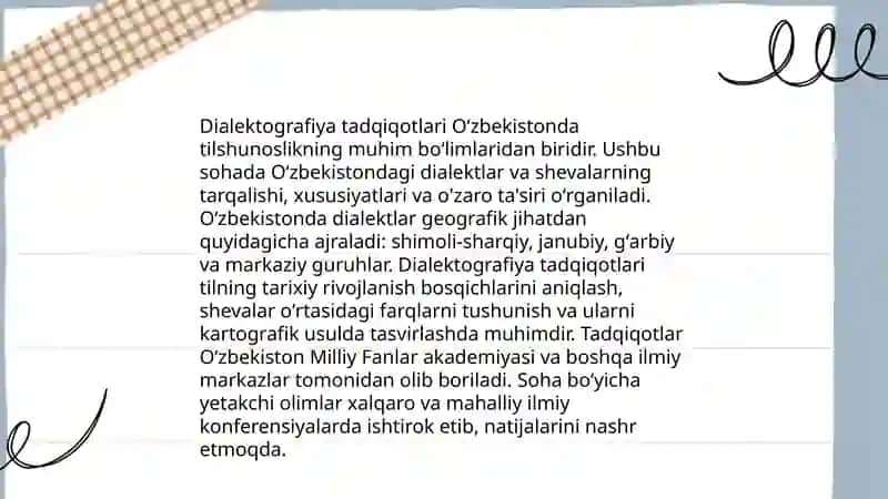 Dialektografiya tadqiqotlari 3