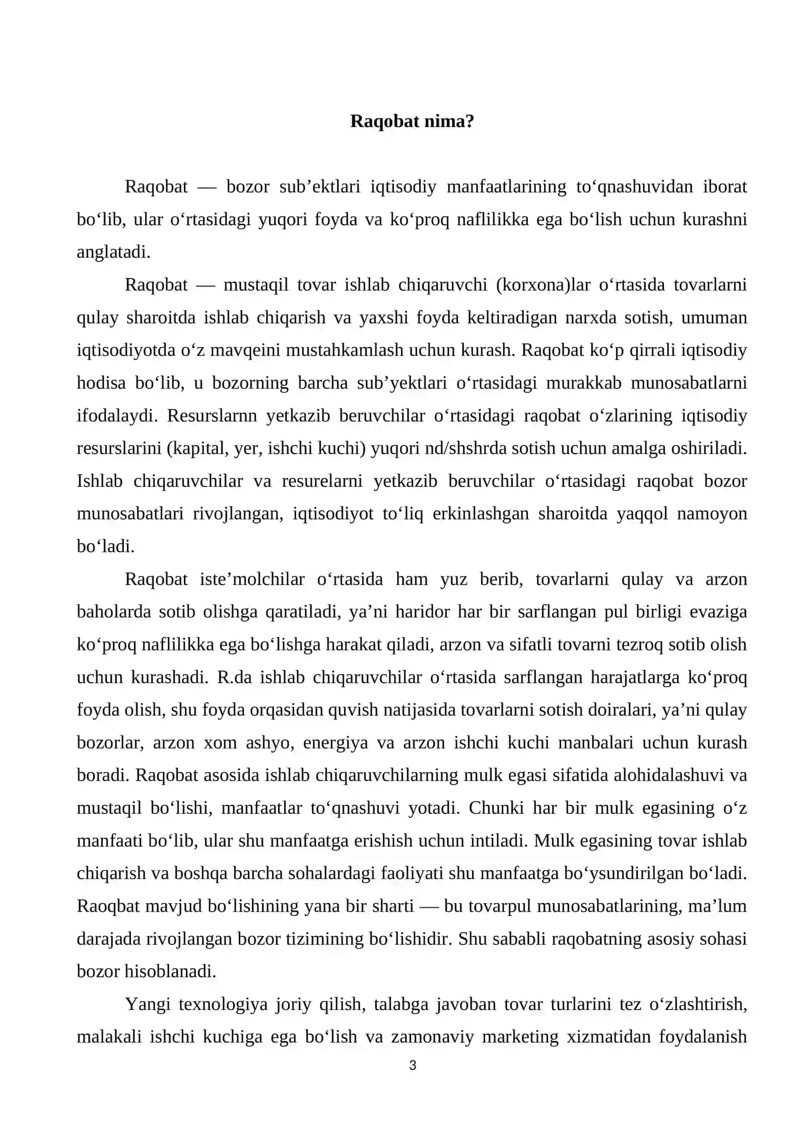Raqobat va monopoliya 3